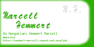 marcell hemmert business card